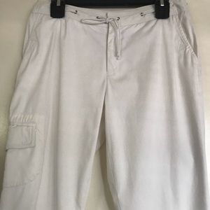 CACHE, white pants ,size 8 , COTTON ,
